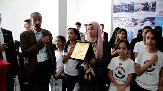 النشيد الوطني بصوت العباقره الصغار  اثناء تكريمهم من قبل شركة ابداع سوفت مع المتسابقة منار سلطان screenshot 2