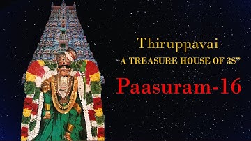 TREASURES OF THIRUPPAVAI -16 by Smt. Prabha Senesh (in English)
