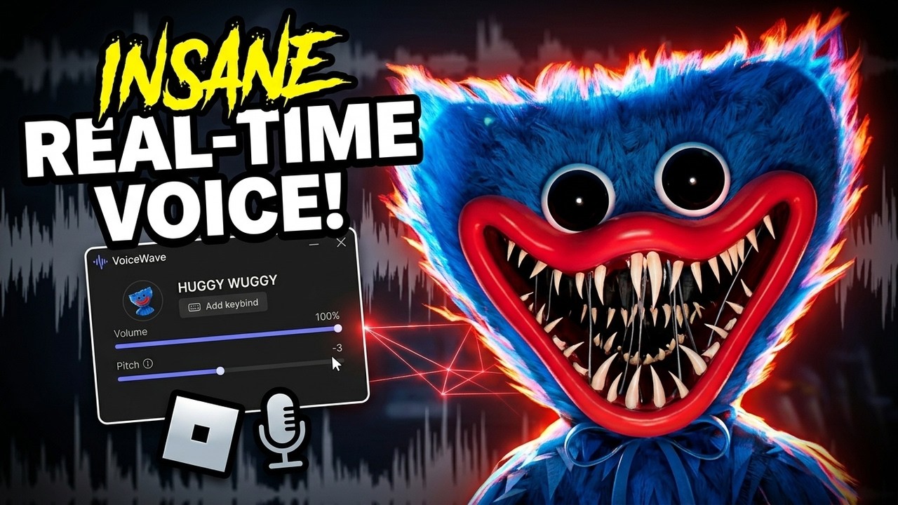 Real-time Huggy Wuggy Voice Changer Is Actually Insane!