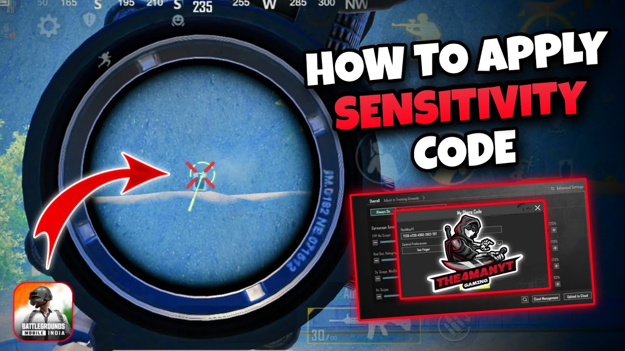 Bgmi Sensitivity Code Today| Bgmi 4 finger Control code | Bgmi zero ...