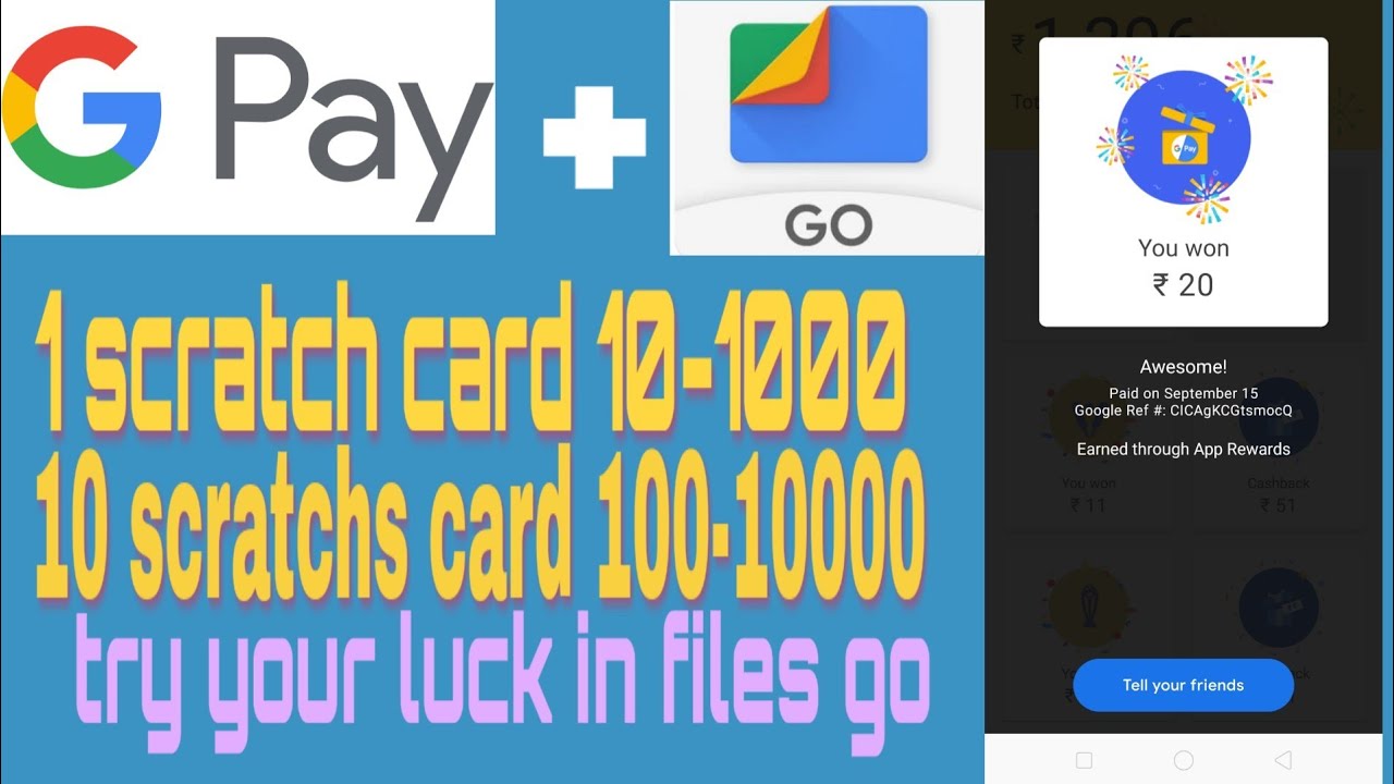 Google pay scratch card offers | files go offers |collectedoffers