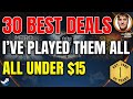 30 Favorite Games I've Played Under $15 - Rapid Fire Deals (45 Years Gaming)