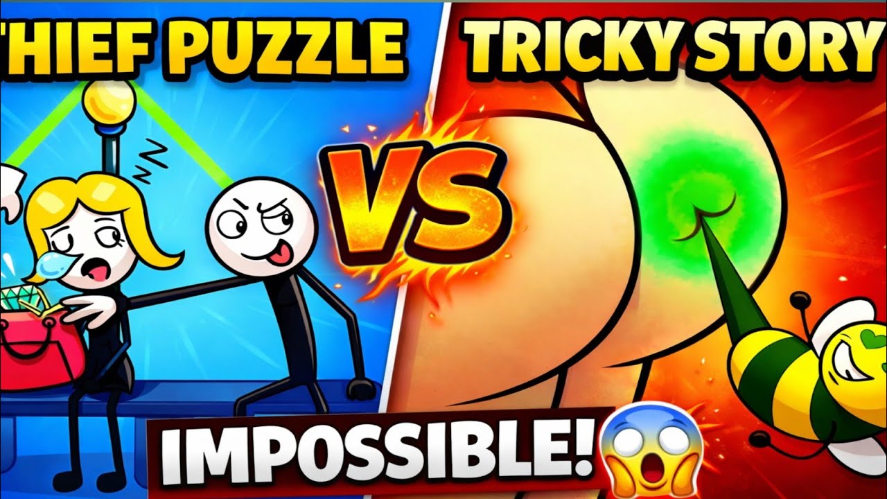 🔥Thief Puzzle 🆚 Help Me Tricky Story – Which Game Is Smarter? 🤯 