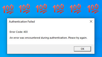 Roblox authentication failed error code 403 an error was encountered during authentication | 403