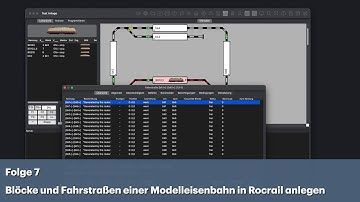 Blöcke und Fahrstraßen einer Modelleisenbahn in Rocrail anlegen