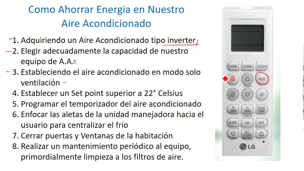 ¿Cómo hacer para que el aire acondicionado gaste menos energía