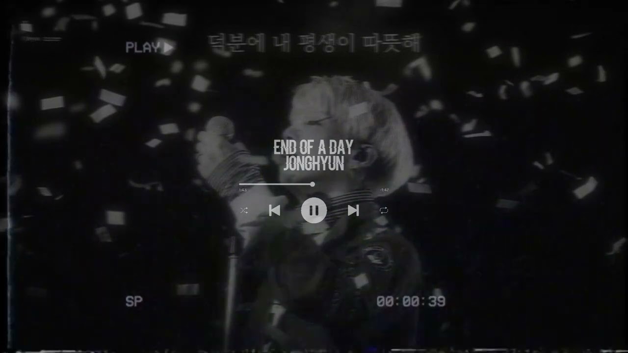 ❝ jonghyun - end of day // slowed & reverb + rain ❞