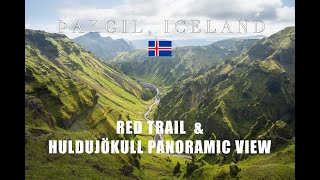 Þakgil Red Trail Loop with Huldujökull Panoramic View Detour
