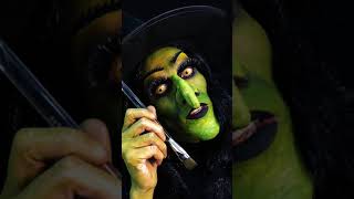 Green witch face paint