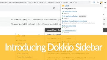 Introducing Dokkio Sidebar
