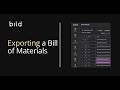How to Export and Share BOM Data