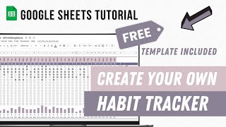 How to create your own Habit Tracker in Google Sheets - TUTORIAL + FREE TEMPLATE screenshot 4