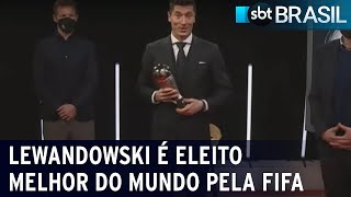 Lewandowski é eleito melhor jogador do mundo pela FIFA | SBT Brasil (17/01/22)