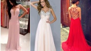 VESTIDOS FIESTA largos para ocasiones especiales | invitadas de bodas, de  gala, graduaciones 2017 18 - YouTube