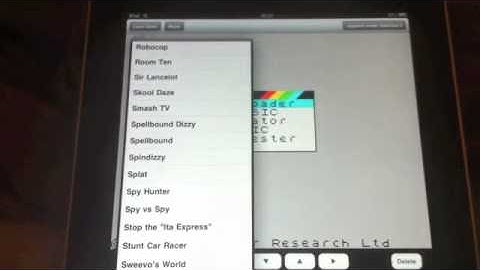 Sinclair ZX Spectrum on the iPad