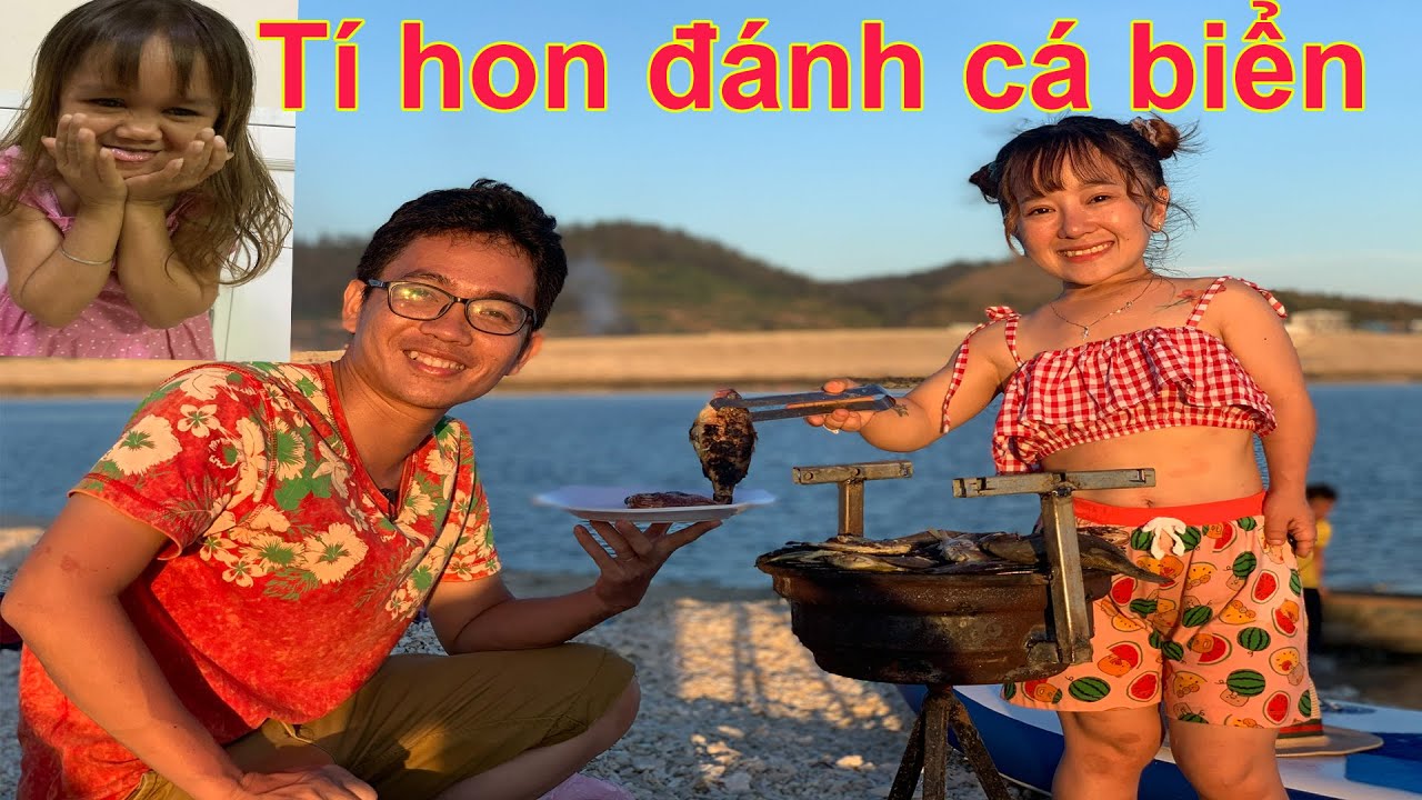 Lần đầu Huyền Hrê, Út Mini ra biển đánh cá, ngủ trên cồn san hô II ĐỘC LẠ BÌNH DƯƠNG