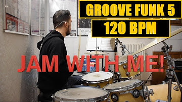 JAM WITH ME | GROOVE FUNK 120 BPM | CHRISTIAN BRUNI DRUMMER
