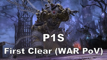 FFXIV: Asphodelus: The First Circle Savage (P1S) First Clear - WAR PoV