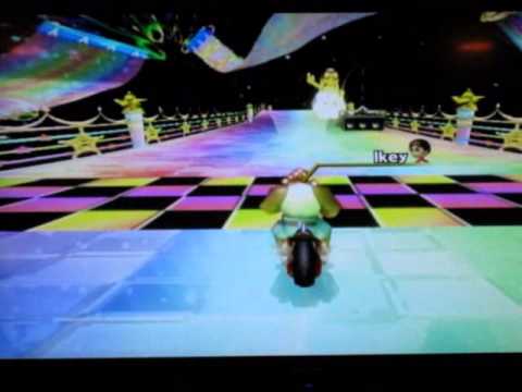 mkwii tutorial: rainbow road moonjump shortcut