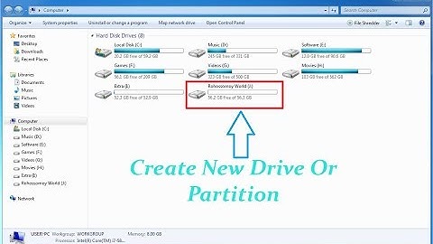 How to Create a New Drive or Partition in Windows 7, 8, 10 || Windows New Partition