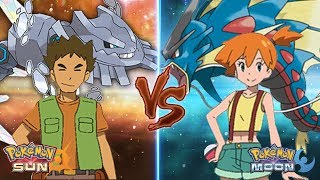 Pokemon Sun and Moon: Brock Vs Misty (Mega Steelix Vs Mega Gyarados)