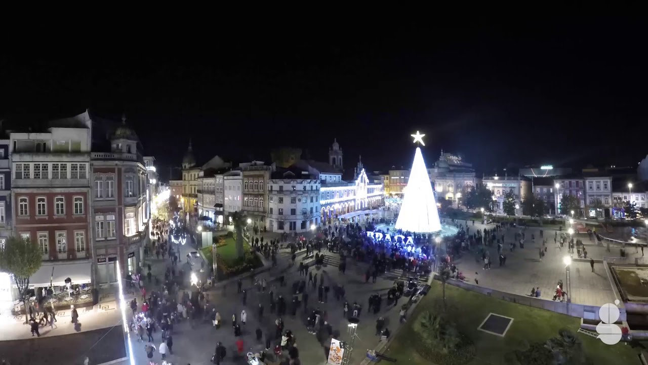 Luzes de Natal Braga 2017 - YouTube