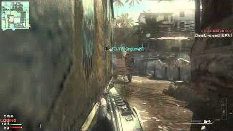 Call Of Duty MW3-Messy Throwing Knife Kill In Final Stand