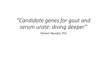 Seminar SERIES - Richard Reynolds, PhD