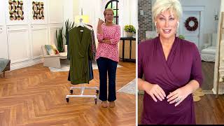 Belle by Kim Gravel Every Occasion Perfect Wrap Dress on QVC