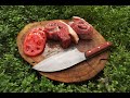 Almazan sırp şef bıçağı yapımı ve hamburger sürprizi (Almazan serbian chef's knife making)