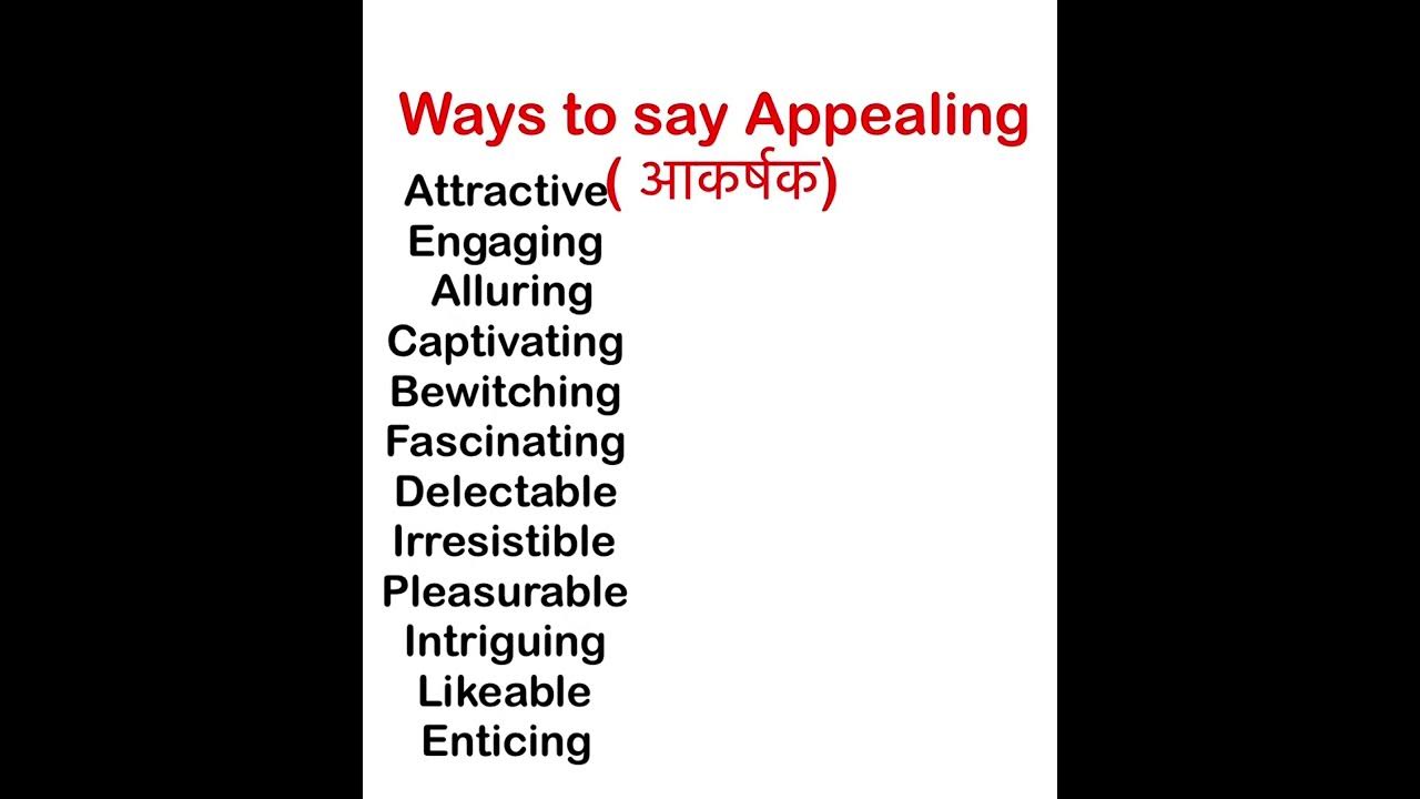 appealing-synonyms-words-shorts-youtube
