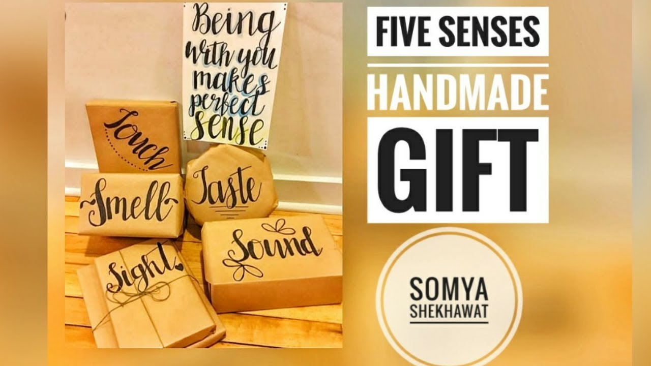 5 Senses Gift Set KIT Anniversary Birthday 5 Senses Themed Gift