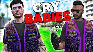 Trolling Crybaby Bikers In GTA RP