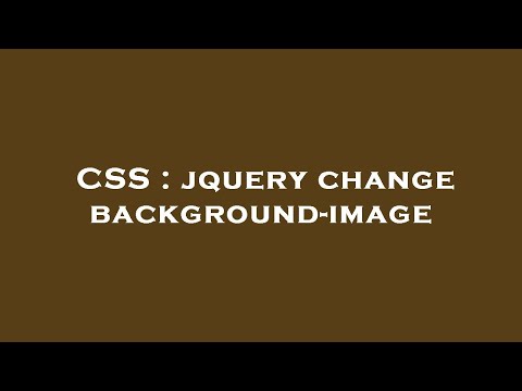 CSS : jquery