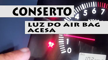 Pode andar com a luz do airbag acesa?