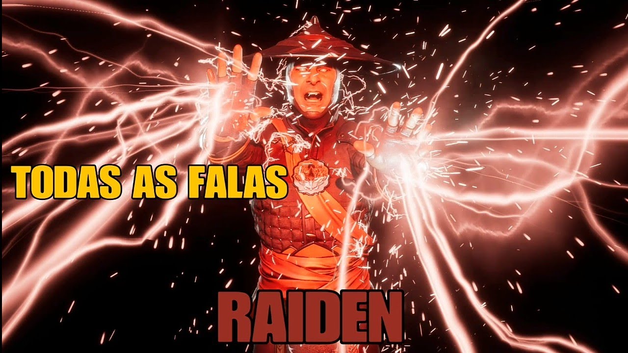 MORTAL KOMBAT 11 ULTIMATE TODAS AS FALAS DO RAIDEN (DUBLADO PT-BR)