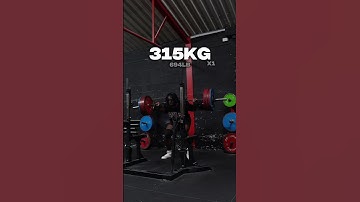 315KG PAUSE SQUAT DOUBLE AT 20 YEARS OLD #nojo #motivation #powerlifting #squats #viral #shorts