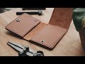 Making a Leather Vertical Trifold Wallet with PDF Pattern