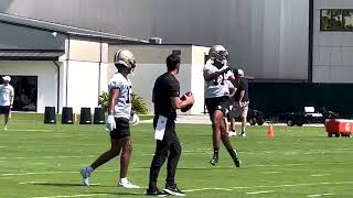 Saints rookie minicamp: See action from Chris Olave, Lucas Krull, Abram Smith, more
