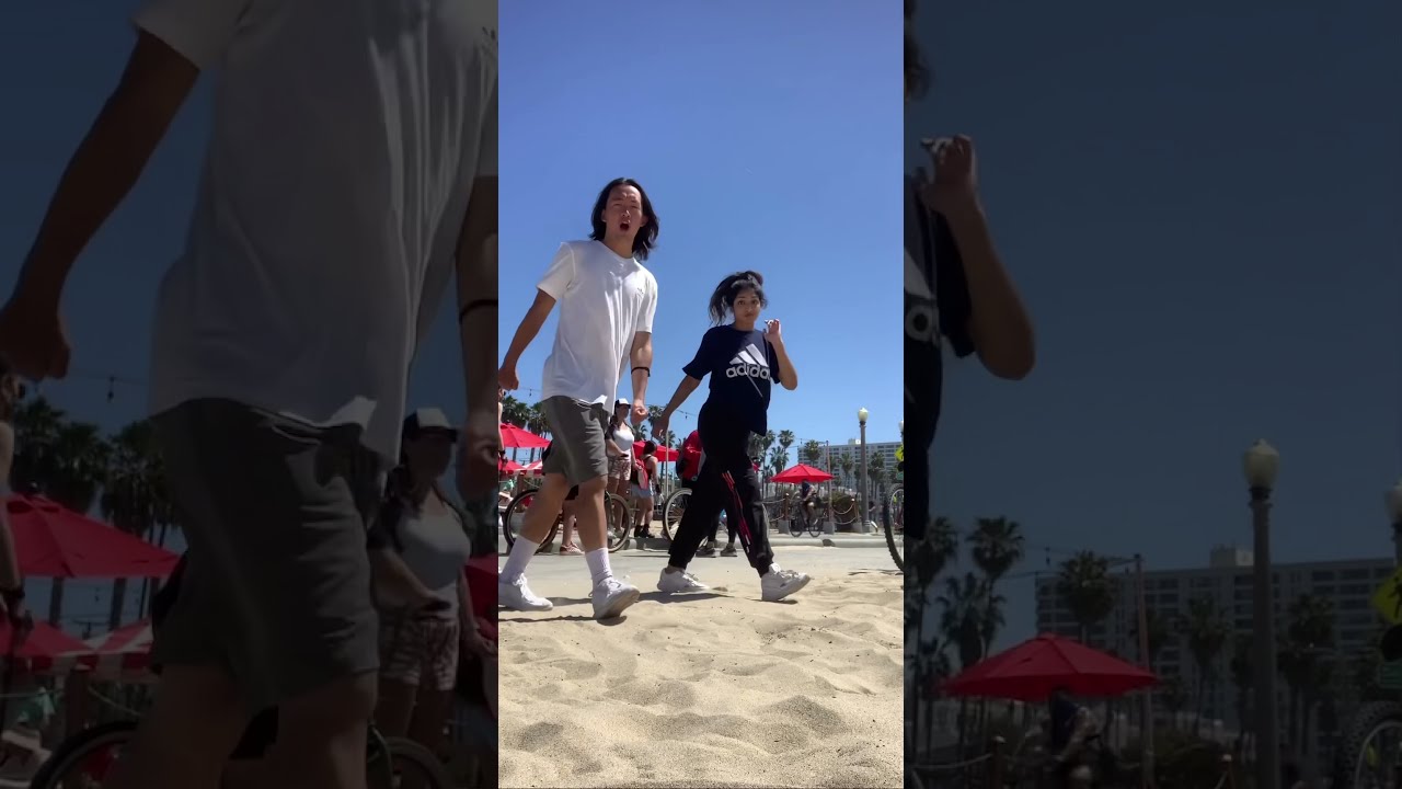 ⁣Shuffle Dance: “Rasputin” Boney M. but do it at the beach (shuffling - cutting shapes with @Eshhpat)