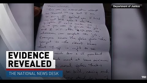 New evidence, letter reveals why would-be Trump assassin being held without bail
