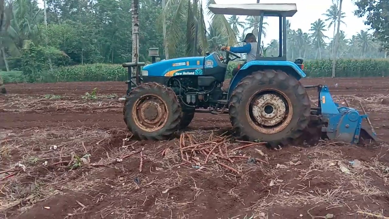 Alat dan mobil  canggih  pembersih bekas panen singkong 