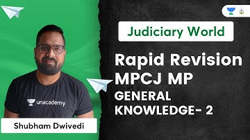 RAPID REVISION MPCJ-MP GENERAL KNOWLEDGE-2 | Shubham Dwivedi | Judiciary World