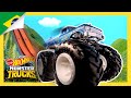 Dia da Super Corrida na Ilha! | Maratona Monster Trucks | Ilha Monster Trucks | Hot Wheels Português