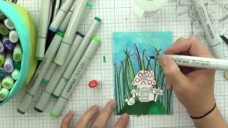 Its Stamptember .. How To Color A Gnome House