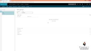 Item Groups in Microsoft Dynamics AX