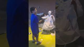 Ellard threw a pie at one of his teachers at Roberta Tipps steam academy in mansfield