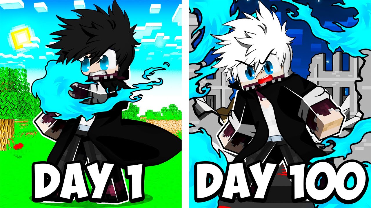 I Survived 100 Days as DABI TODOROKI in My Hero Academia Minecraft!