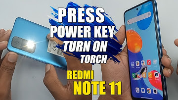 How To Enable Double Press Power Button To Turn ON Torch - Redmi Note 11