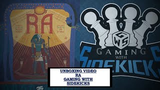 Unboxing RA the Board Game (prototype) from 25th Century Games!